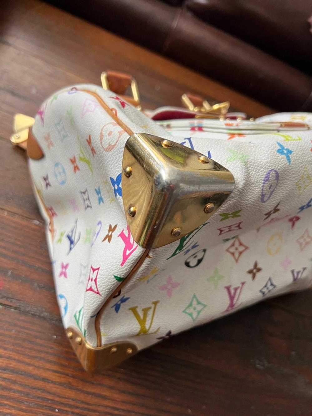 Louis Vuitton Multicolor Monogram Satchel speedy Murakami - Picture 7 of 14